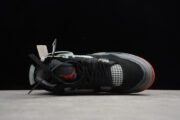 Off White x Air Jordan 4 Retro Bred CV9388-001 - Image 3
