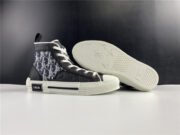 DR B23 High Top Oblique Sneaker Black & White - Image 7