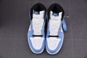 AIR JORDAN 1 RETRO HIGH WHITE UNIVERSITY BLUE BLACK 555088-134 - Image 7