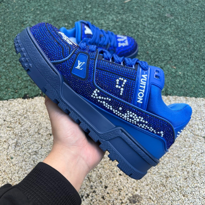 LV TRAINER MAXI Full of diamonds blue - Image 4