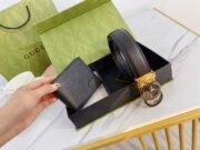 GUCC Wallet & Belt Set(3.8 CM)