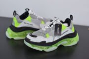 BLCG SNEAKER TRIPLE.S.GOMMA GREY WHITE GREEN 541624 W2FR1 8297 - Image 21