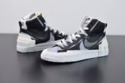 SACAI X NIKE BLAZER MID BLACK GREY BV0072-002 - Image 15