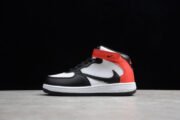KIDS NIKE AIR FORCE 1 MID 07 X TRAVIS SCOTT WHITE BLACK RED 314197-016 - Image 4