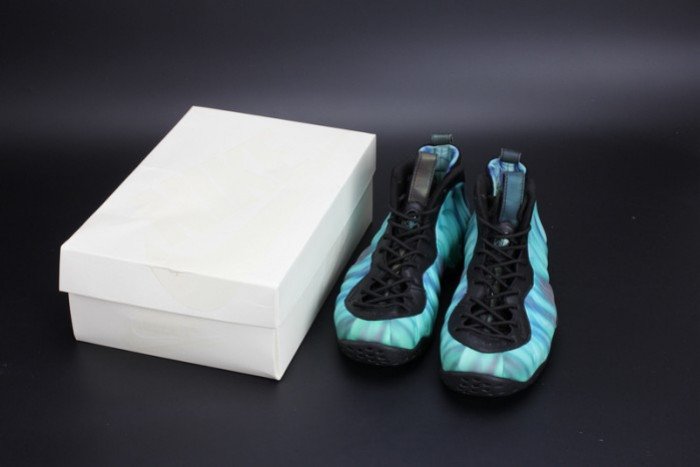 c00b9bd7ab6f8c6cf2a1b3c6f54cd3dd4f43afd2 Nike Air Foamposite One “Northern Lights” Black/Green mens 840559-001 - Image 11