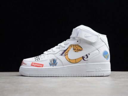 AIR FORCE 1 MID NBA WHITE AQ8017-100