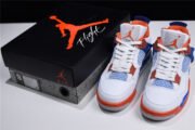 Air Jordan 4 White/Bright Crimson-Royal Blue 308497-171 - Image 5