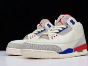 Air Jordan 3 Retro "CHARITY GAME" sail red mens 136064-140 - Image 4