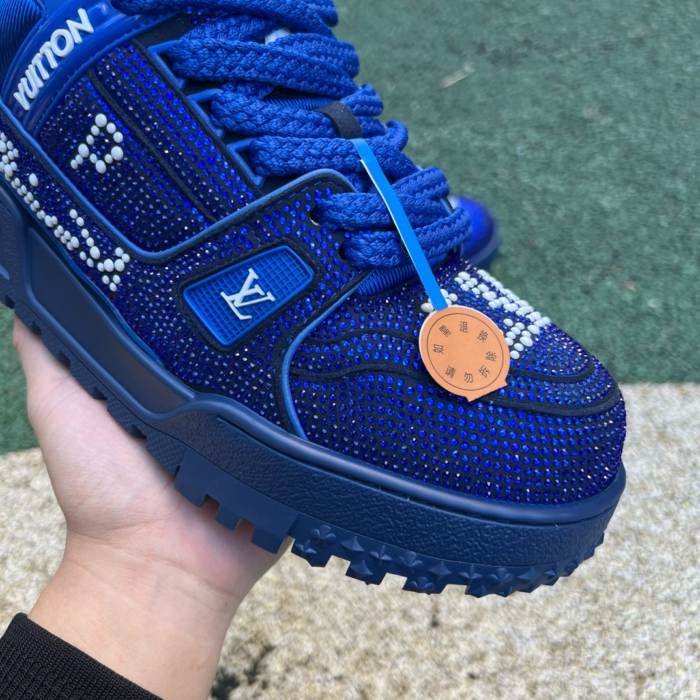 LV TRAINER MAXI Full of diamonds blue - Image 8