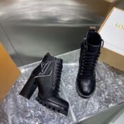 LOUS VUITON BROWN STAR TRAIL ANKLE BOOTS - Image 8