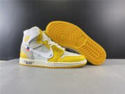 Air Jordan 1 x Off-White NRG White/Dark Powder Yellow-Cone AQ0818-149 - Image 7