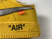 Nike Air Force 1 Low OFF-WHITE University Gold Metallic Silver DD1876-700 - Image 8