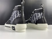 DR B23 High Top Oblique Sneaker Black & White - Image 13
