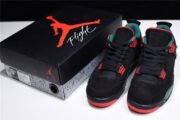 Air Jordan 4 NRG “GUCC” Black/Gorge Green-Varsity Red AQ3816-063 - Image 6