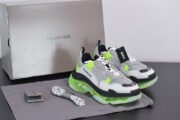 BLCG SNEAKER TRIPLE.S.GOMMA GREY WHITE GREEN 541624 W2FR1 8297 - Image 3
