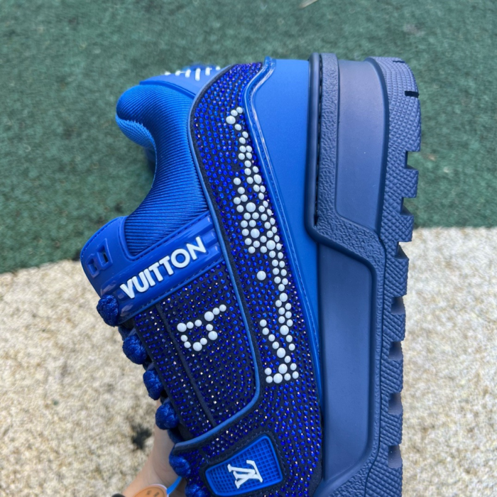 LV TRAINER MAXI Full of diamonds blue - Image 3