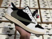 Travis Scott x Air Jordan Air Jordan 1 Retro Low OG Olive DZ4137-106 - Image 11