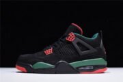 Air Jordan 4 NRG “GUCC” Black/Gorge Green-Varsity Red AQ3816-063