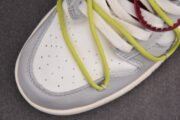 OFF-WHITE X NIKE DUNK LOW THE 50 WHITE GREY DM1602-106 - Image 5