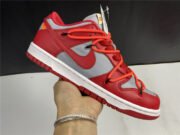 OFF-WHITE x Dunk Low 'University Red' CT0856-600 - Image 4