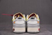 OFF-WHITE X NIKE DUNK LOW THE 50 WHITE GREY DM1602-106 - Image 8