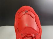 BLCG ALL OVER LOGO TRIPLE S SNEAKER RED 524039 W2FA1 7632 - Image 8